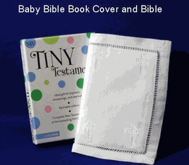Personalized Monogram Embroidery Baby & Toddler Bible Cover