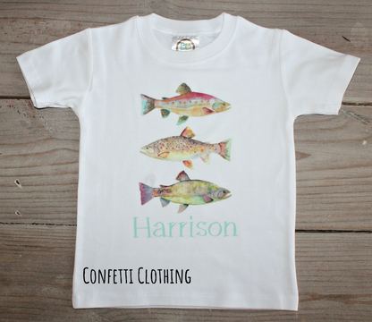 Printed Fish Trio Design