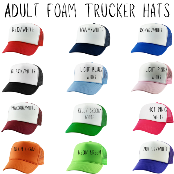 Applique Adult Salty Trucker Hat
