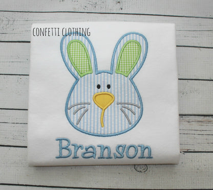 Applique Boys Bunny Design