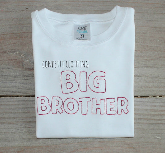 Sketch Boys Big Brother Sibling Design