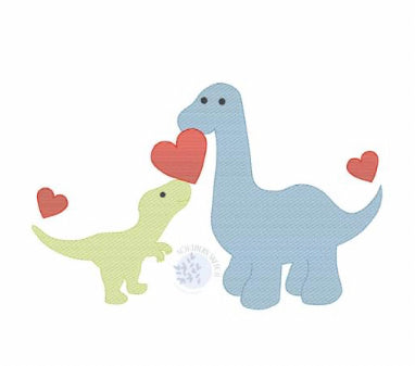 - SAMPLE SALE- Sketch Dino Love Design