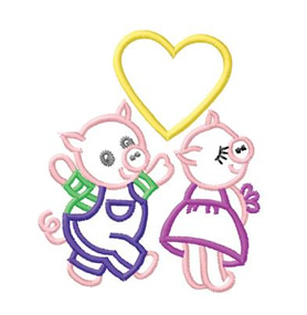 - SAMPLE SALE- Sketch Pig Love Design