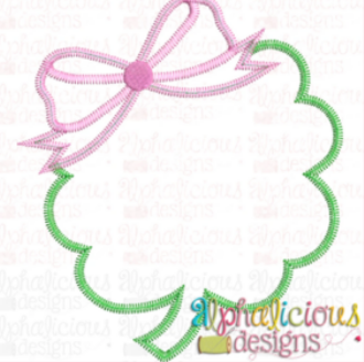 - SAMPLE SALE- Applique Clover with Bow Design