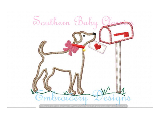 - SAMPLE SALE- Sketch Dog with Love Design