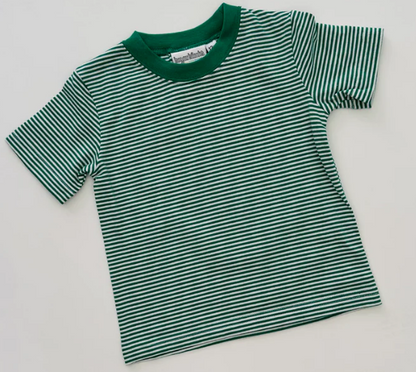 - Pre- Order - Embroidery Stripe T-Shirt Tee