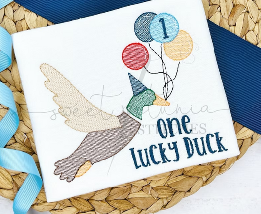 - SAMPLE SALE- Sketch Lucky Duck Design
