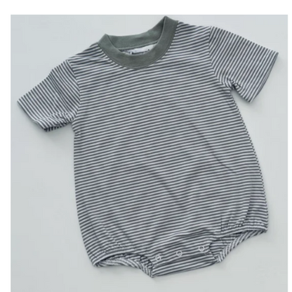 - Pre- Order - Embroidery Stripe T-Shirt Bubbles