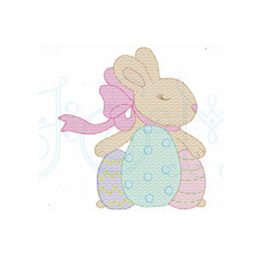 - SAMPLE SALE- Sketch Easter Bunny Design