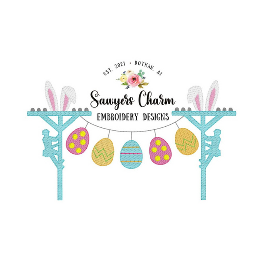 - SAMPLE SALE- Sketch Bunny Lineman Design
