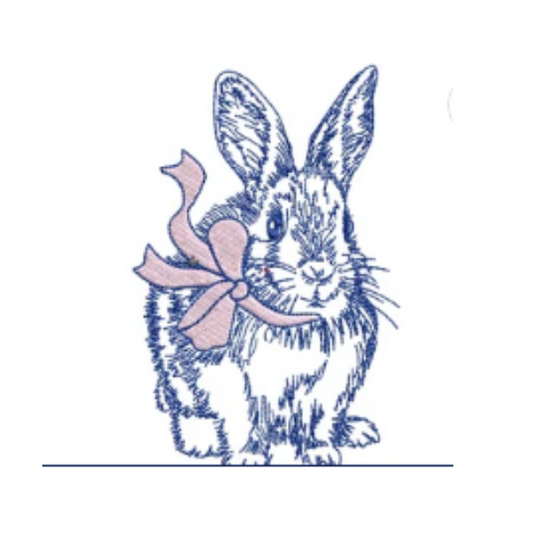 - SAMPLE SALE- Sketch Silhouette Bunny Design