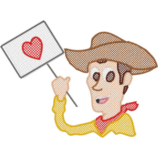 - SAMPLE SALE- Sketch Cowboy Love Design