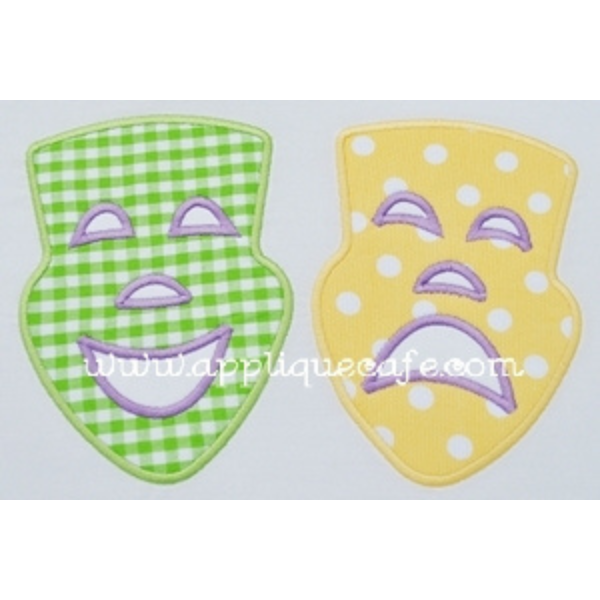 - SAMPLE SALE- Applique Party Mask Design