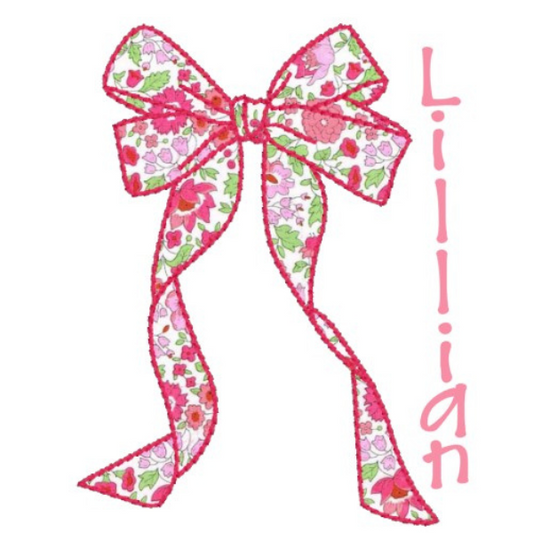 Printed Liberty Fabric Bow Design