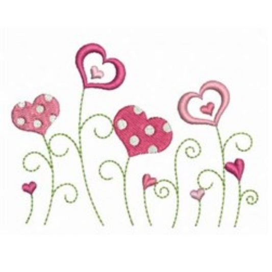 - SAMPLE SALE- Sketch Valentine Flowers Design