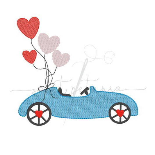 - SAMPLE SALE- Sketch Race Car Love Design