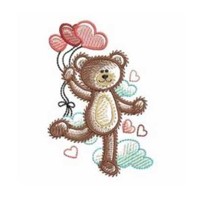 - SAMPLE SALE- Sketch Love Bear Design