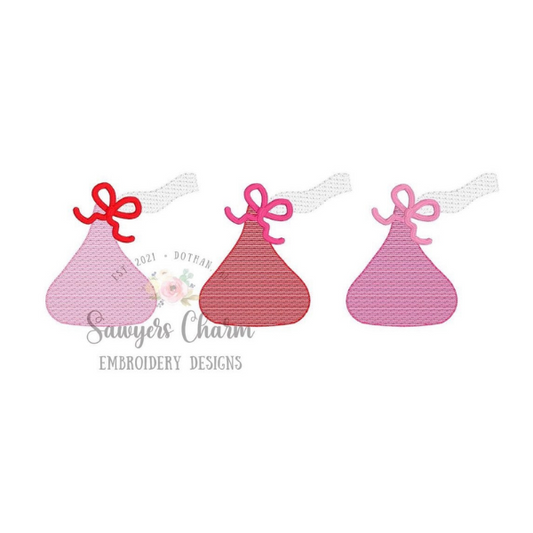 - SAMPLE SALE- Sketch Love Candy with Bows Design