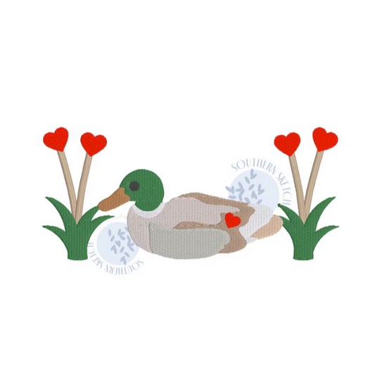 - SAMPLE SALE- Sketch Mallard Love Design