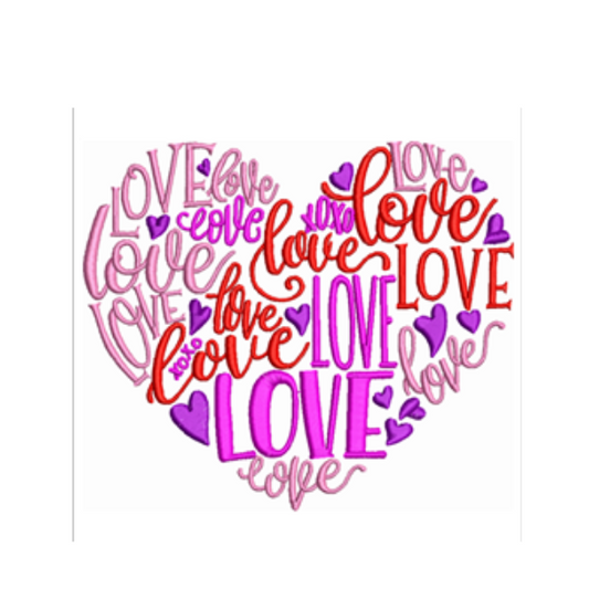 - SAMPLE SALE- Sketch Love Love Heart Design