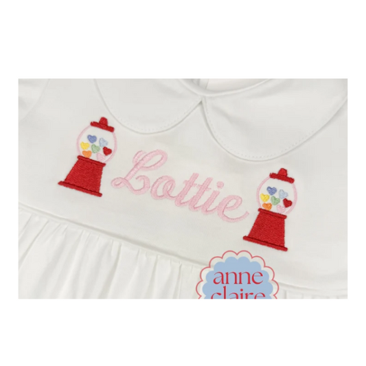 - SAMPLE SALE- Sketch Gumball Hearts Trio Design