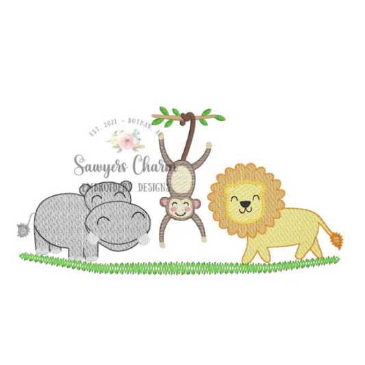 - SAMPLE SALE- Sketch Animal Friends Design