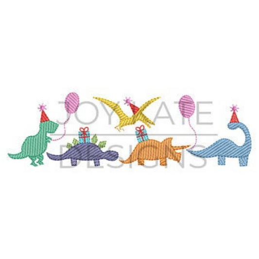 - SAMPLE SALE- Sketch Party Dinosaurs Design