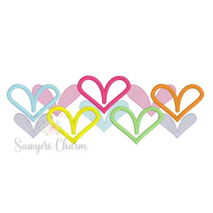 - SAMPLE SALE- Sketch Heart Collage Design