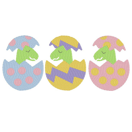 - SAMPLE SALE- Sketch Dino Egg Trio Design