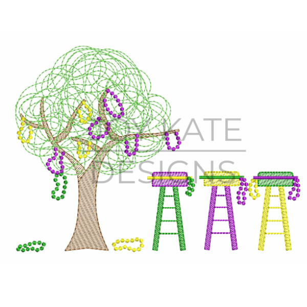 - SAMPLE SALE- Sketch Bead Tree & Stand Design