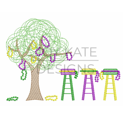 - SAMPLE SALE- Sketch Bead Tree & Stand Design