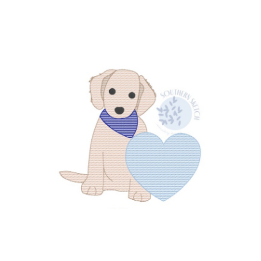 - SAMPLE SALE- Sketch Puppy Dog Heart Design
