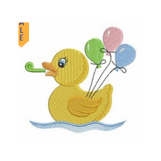 - SAMPLE SALE- Sketch Duck with Balloons Design