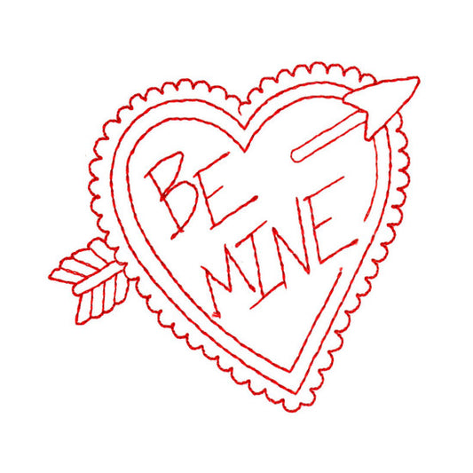 - SAMPLE SALE- Sketch Be Mine Heart Design