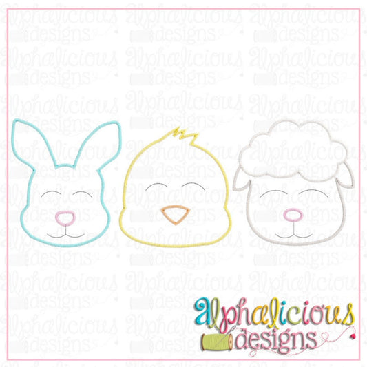 - SAMPLE SALE- Sketch Bunny Chick Lamb Design