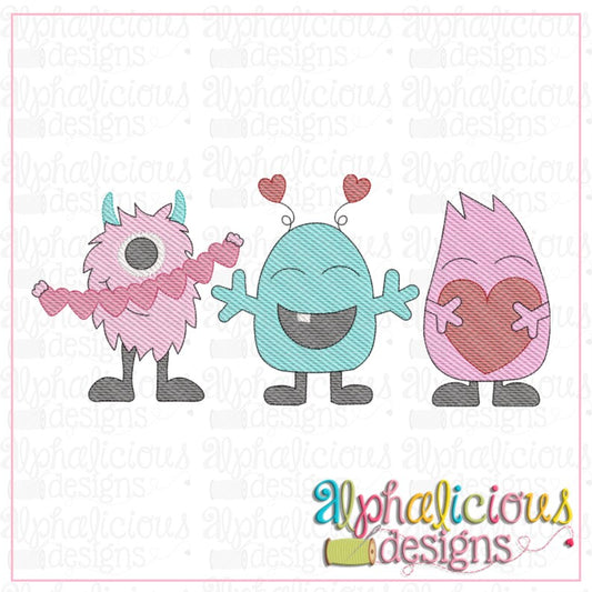 - SAMPLE SALE- Sketch Monster Heart Design