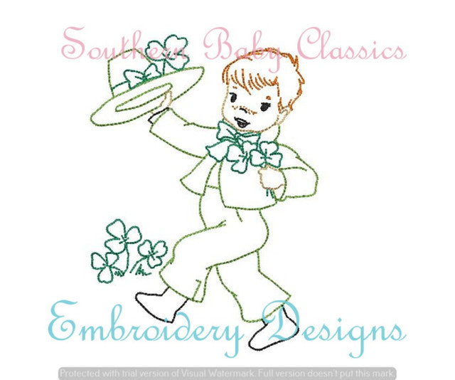 - SAMPLE SALE- Sketch Lucky Boy Design