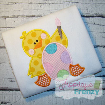 - SAMPLE SALE- Applique Chicken Painting Egg Design