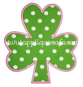 - SAMPLE SALE- Applique Simple Clover Design