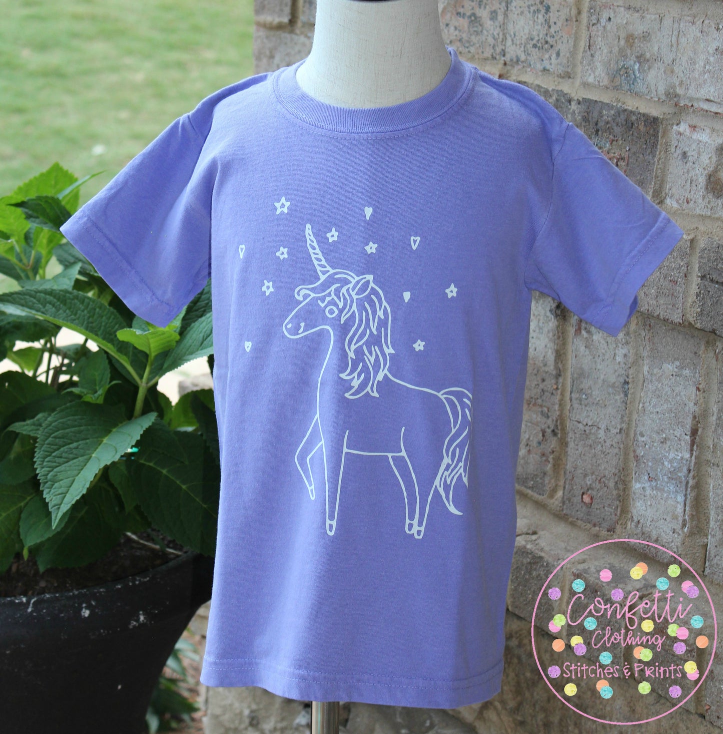 Unicorn Tee Sketch Screen Print Design